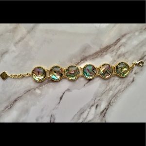 Rare Kendra Scott Abalone and gold bracelet!